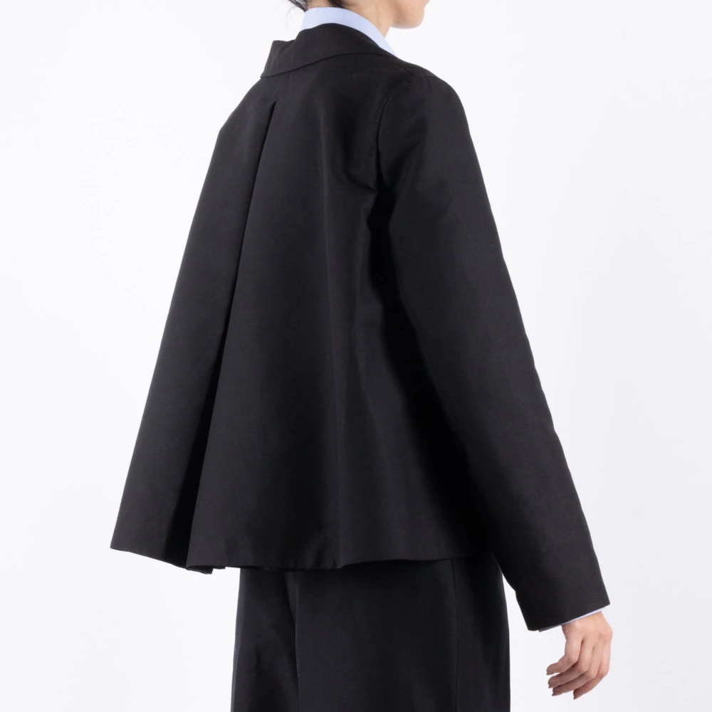 Marni Zwarte Katoenen Cady Jas Black Dames