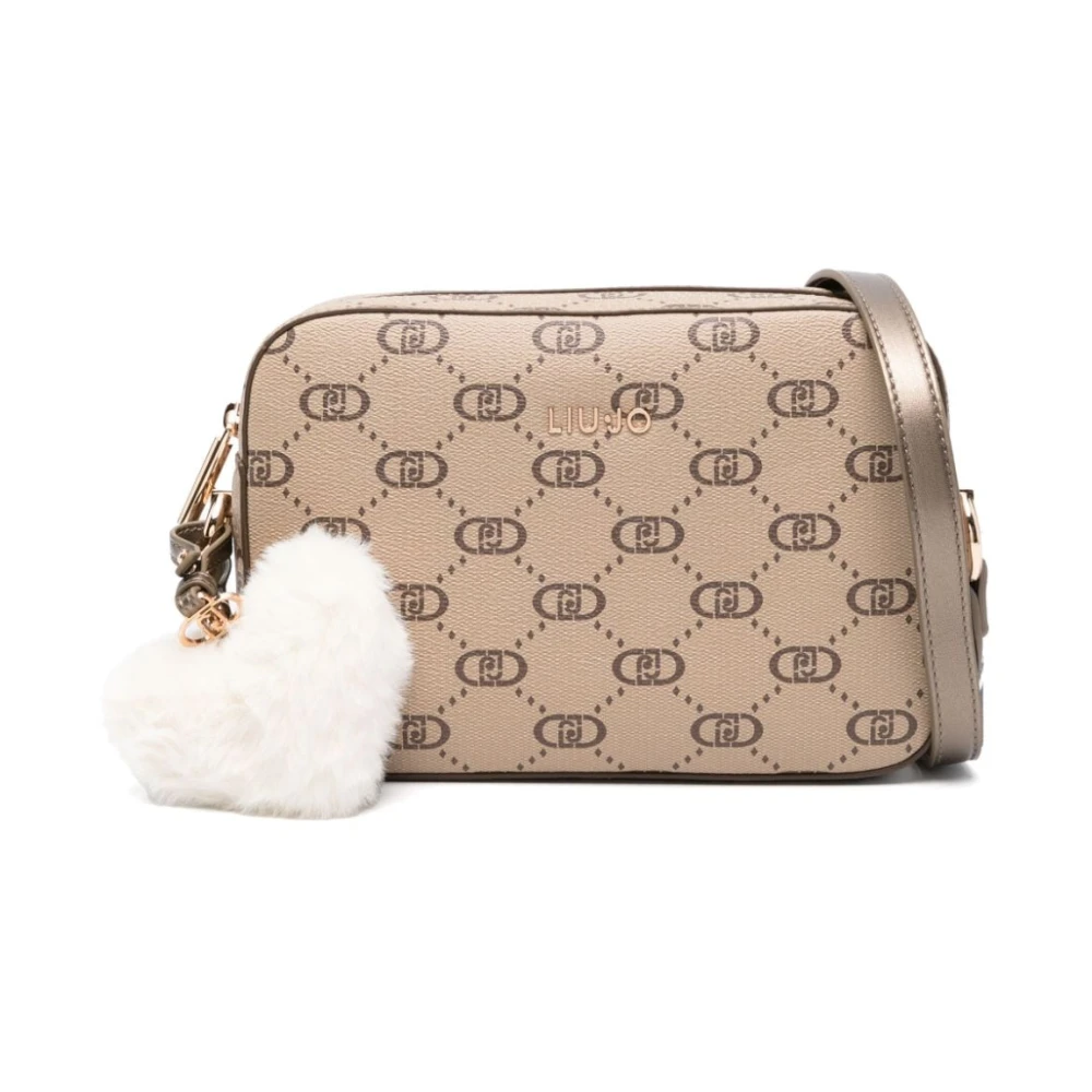 Liu Jo Duifgrijs Eco Leren Crossbody Tas Beige Dames