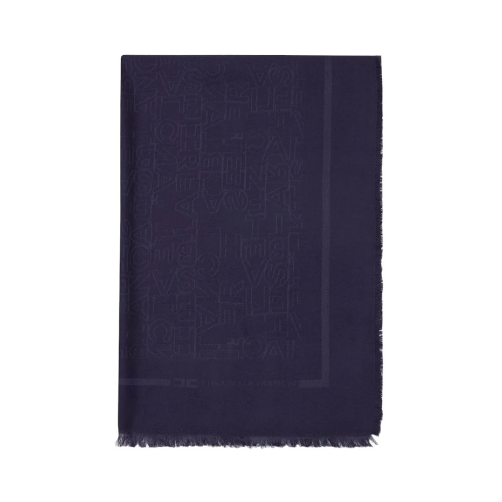 Elisabetta Franchi Chic Scarf Blue Dames