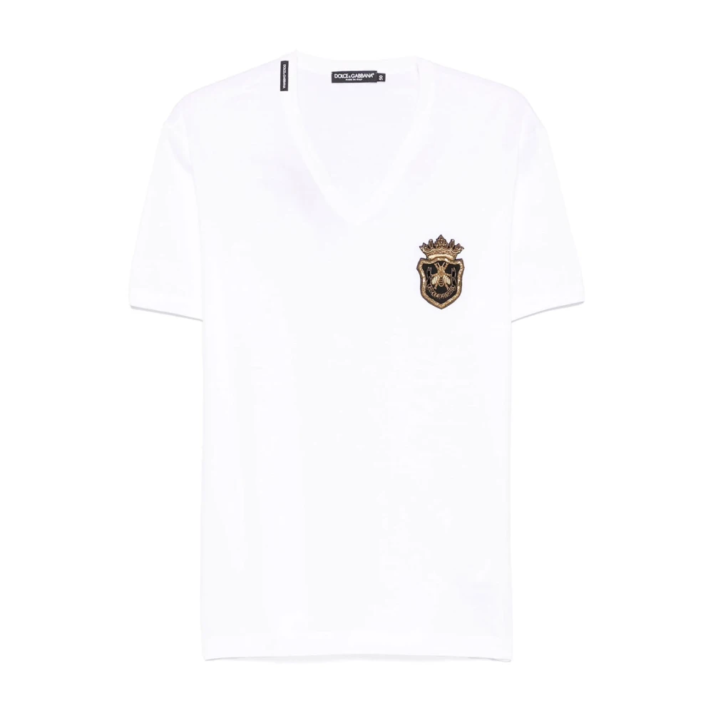 Dolce & Gabbana Men's Black Casual Cotton T-Shirt In