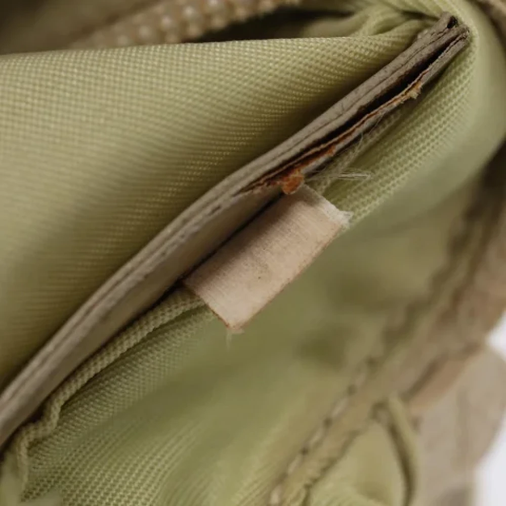 Prada Vintage Pre-owned Canvas prada-bags Beige Dames