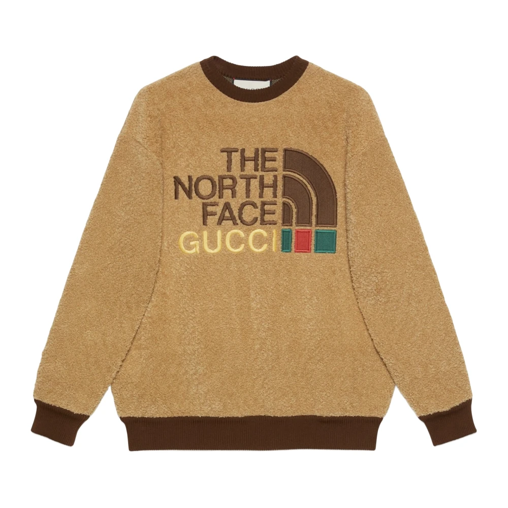 Gucci Beperkte oplage Faux Fur Sweatshirt Bruin Brown Heren