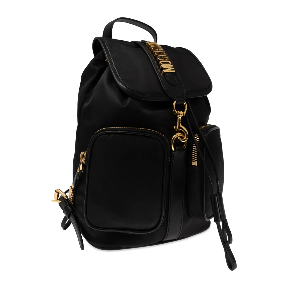 Moschino Rugzak met logo Black Dames