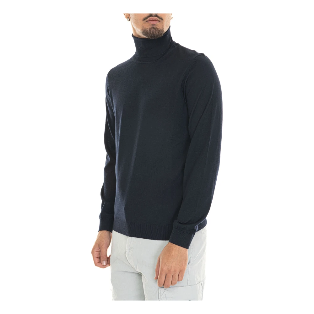 Boss Musso-P Turtleneck Pullover Blue Heren