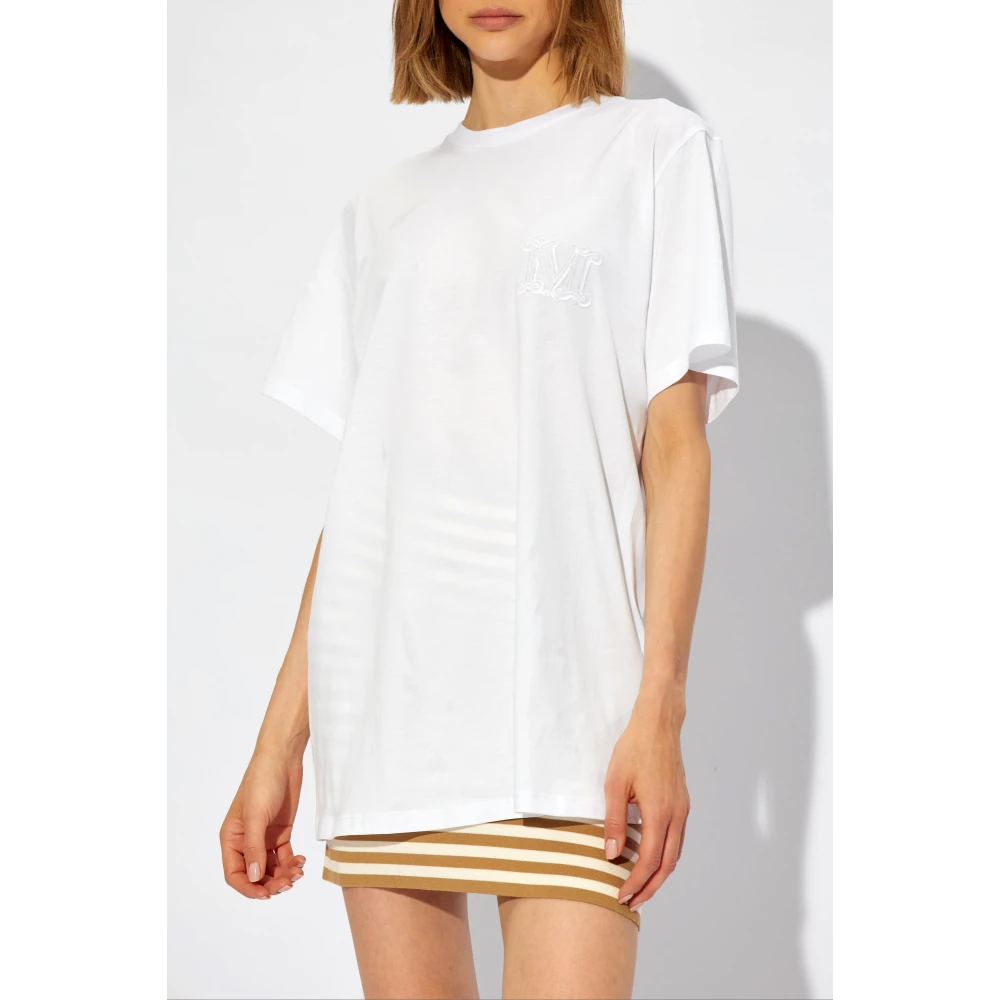 Max Mara T-shirt `Mango` White Dames