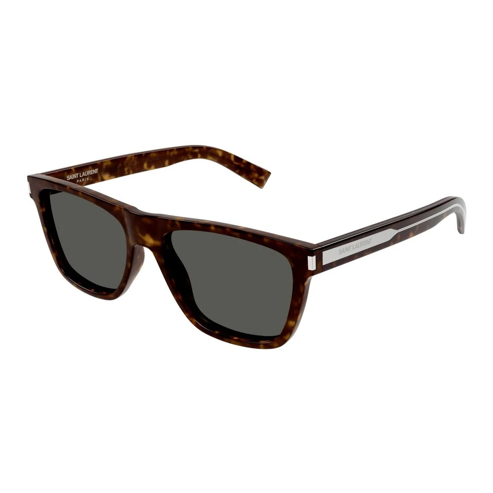 Saint Laurent Men's Brown Sunglasses, 56 Mm, Crystal Grey Havana Sunglasses Sl 619