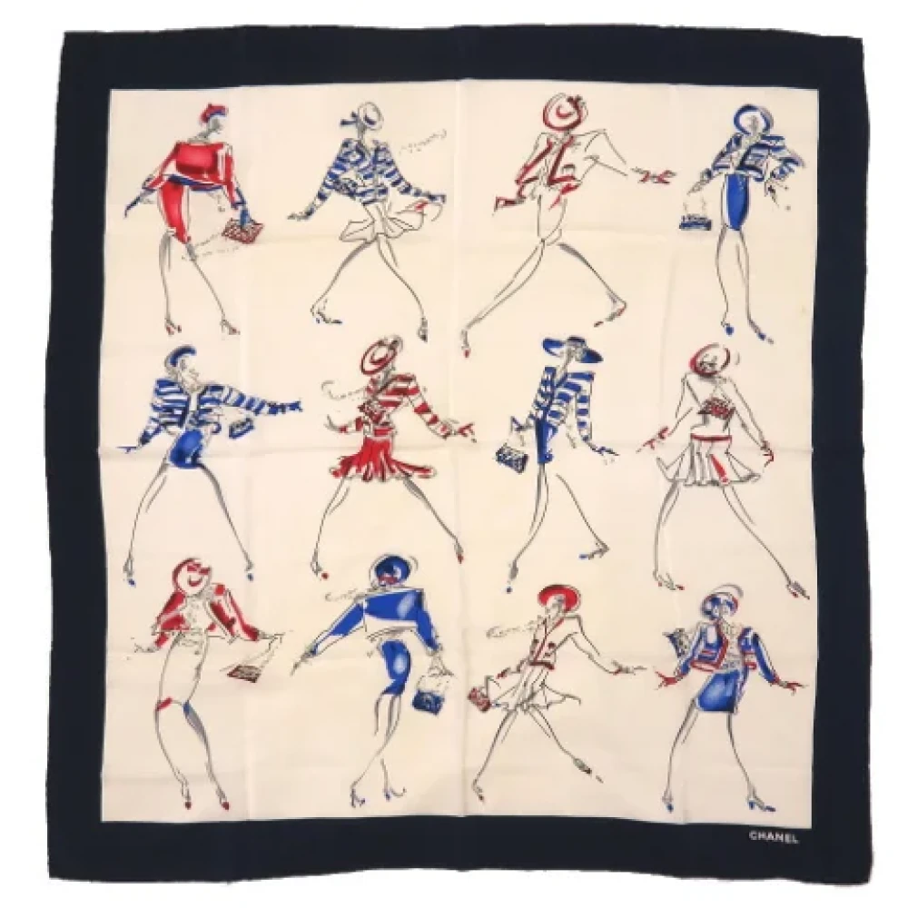 Chanel Vintage Pre-owned Silk scarves Multicolor Dames
