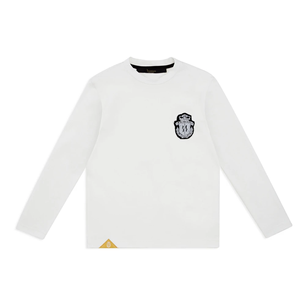 Billionaire Mannelijk Wit T-Shirt Ronde Hals Crest