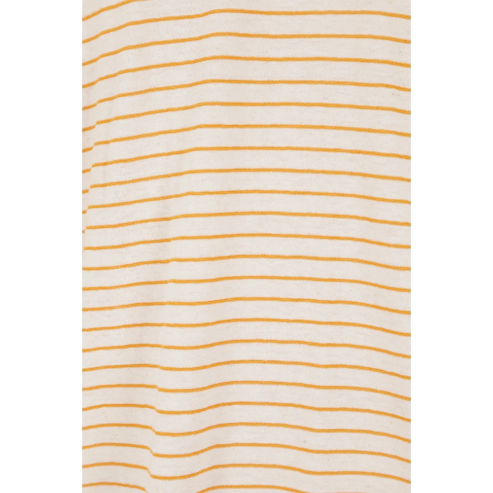 Reward If Found Gele Gestreepte Polojurk Yellow Dames