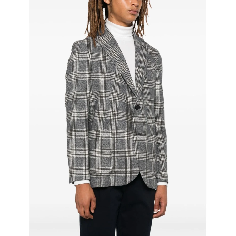 Circolo 1901 Blauw Geruit Fleece Jack Multicolor Heren