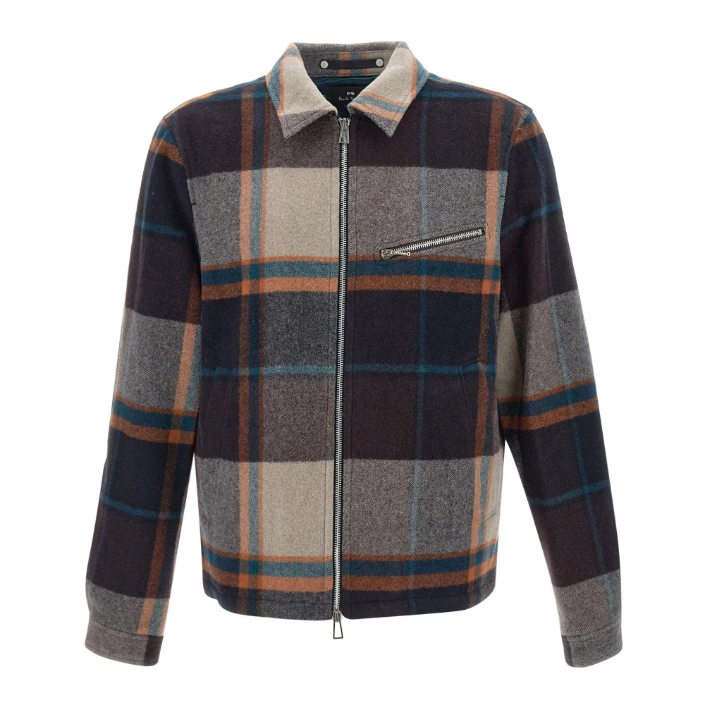 Paul Smith Hombre Chaqueta Harrington A Cuadros Multicolor
