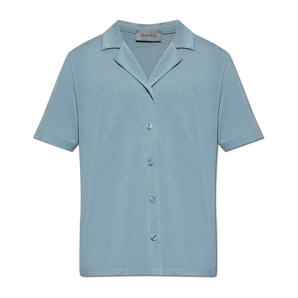 Hanro Shirt Casuals Blue Heren