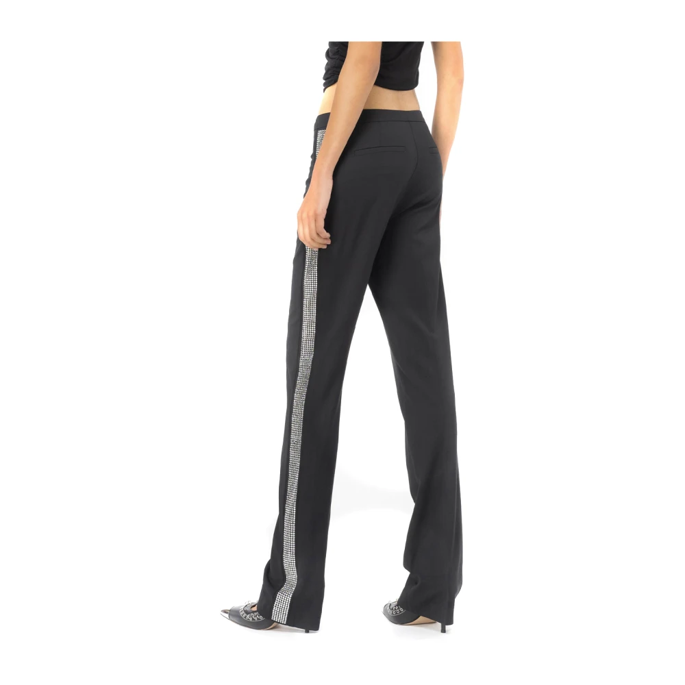 pinko Zwarte broek voor vrouwen Ss24 Black Dames