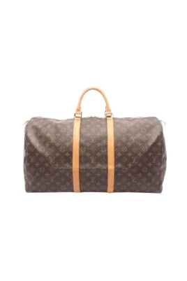 Pre-owned Keepall 55 Monogram PVC Coated Canvas Boston Bag