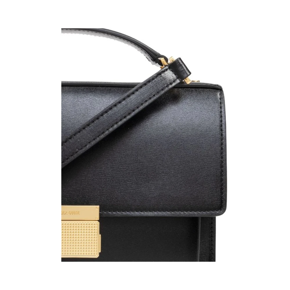 Golden Goose Venice Zwarte Tas met Gouden Details Black Dames