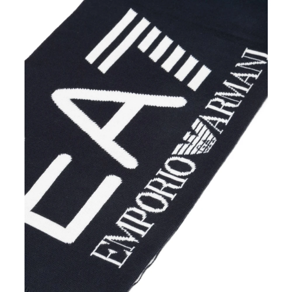 Emporio Armani EA7 Logo Sjaal Blue Unisex