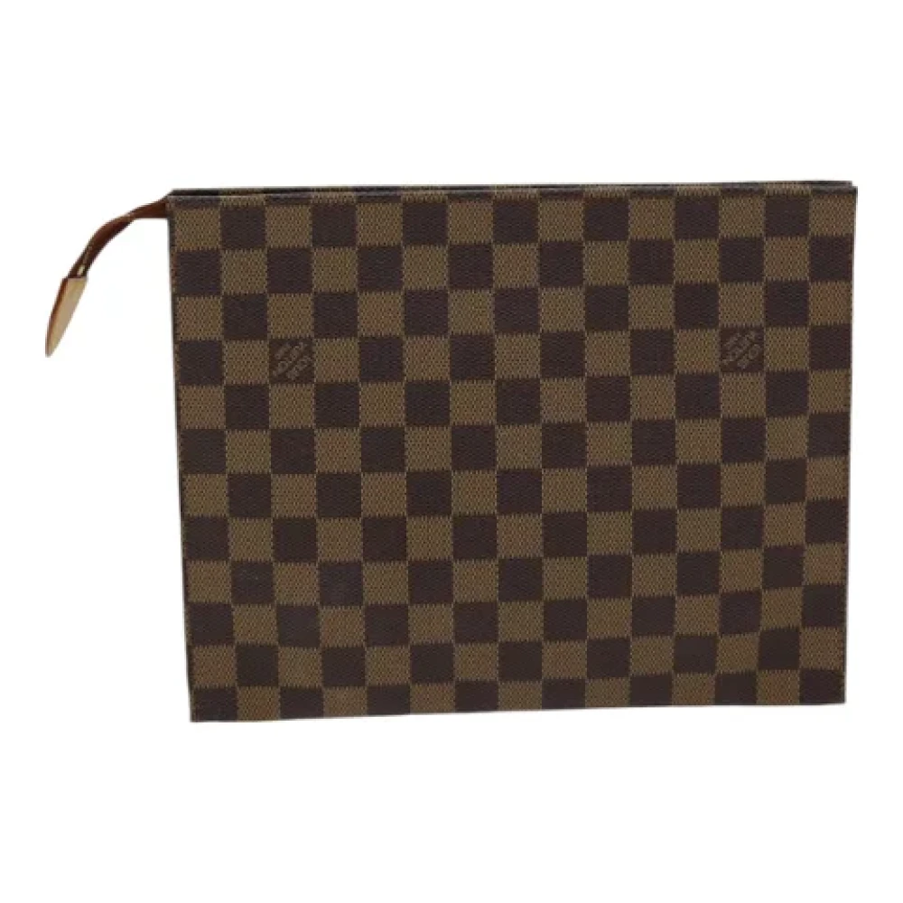 Louis Vuitton Vintage Pre-owned Canvas pouches Brown Dames