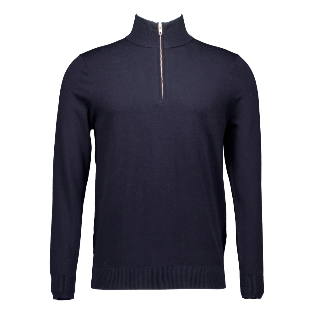 Profuomo navy luxy half zip Blue Heren