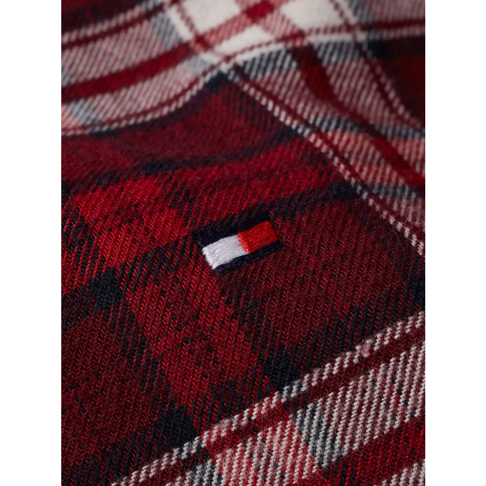 Tommy Hilfiger Geborsteld Tommy Tartan Overhemd Red Heren