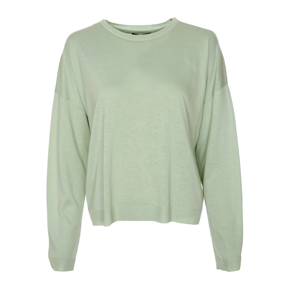 Drykorn Women's Green Light Knit Jumper - Round-Neck Knitwear - Xl - Knitwear