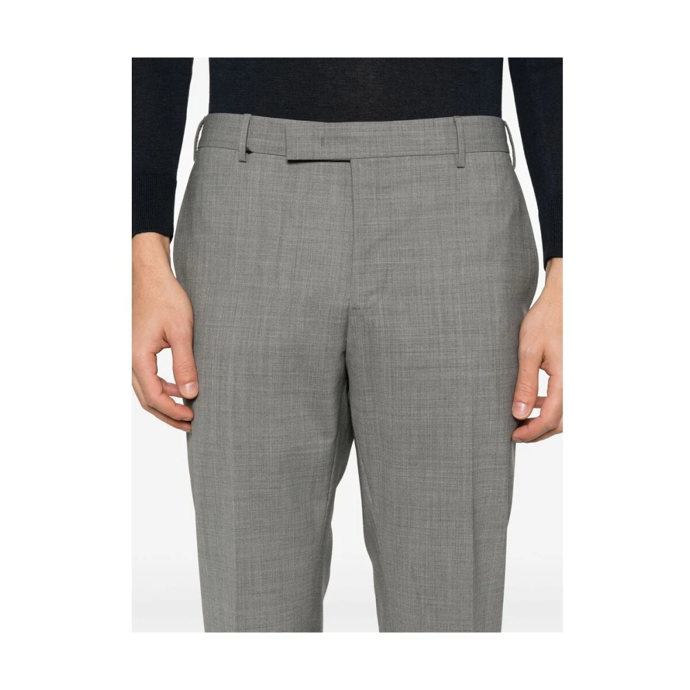 Pt01 Donkergrijze Broek met knopen Gray Heren