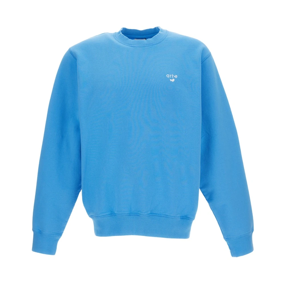 Arte Antwerp Men's Blue Sweatshirts, M, Felpa Girocollo In Cotone