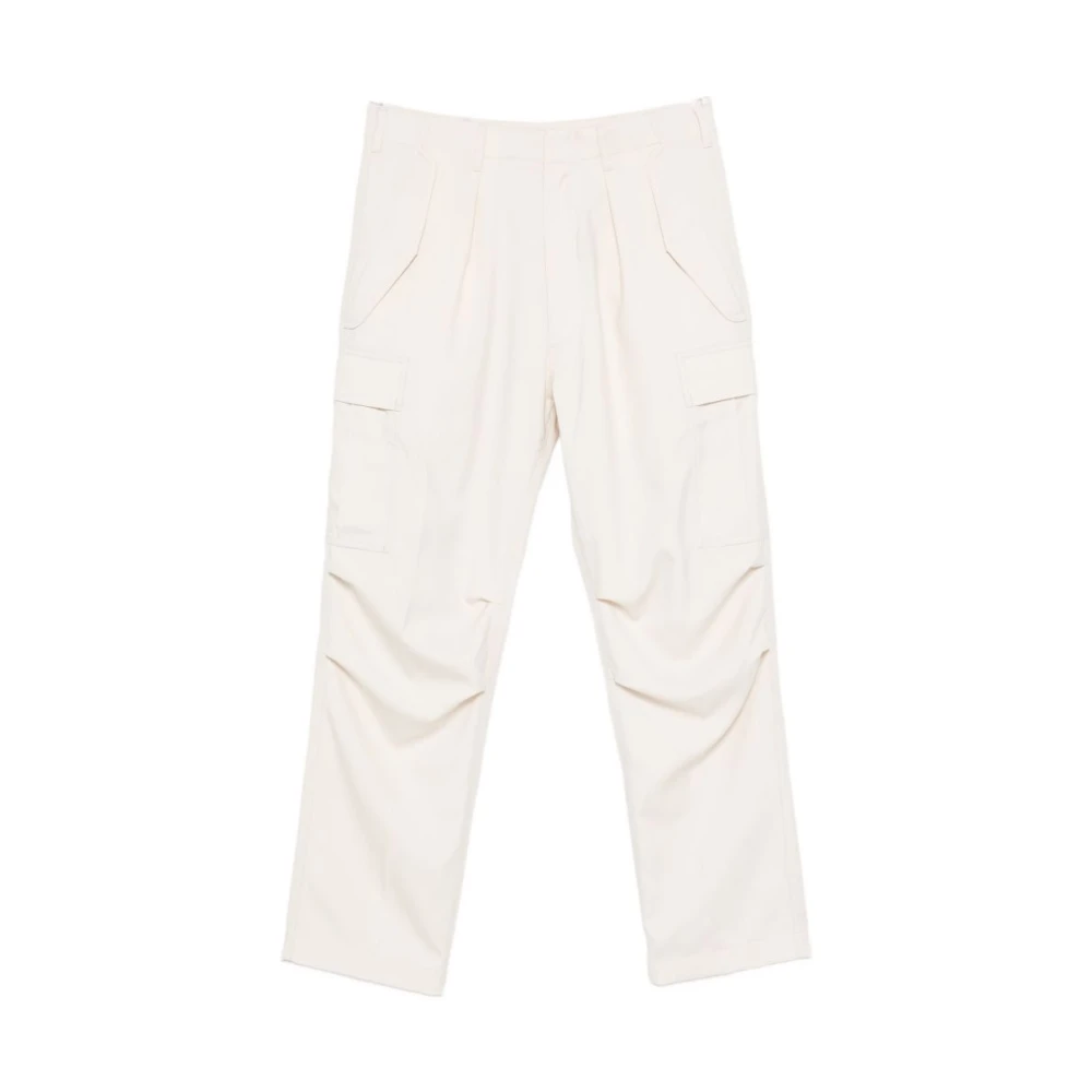 Tom Ford Men's White Wool Cashmere Silk Reps Cargo Pant