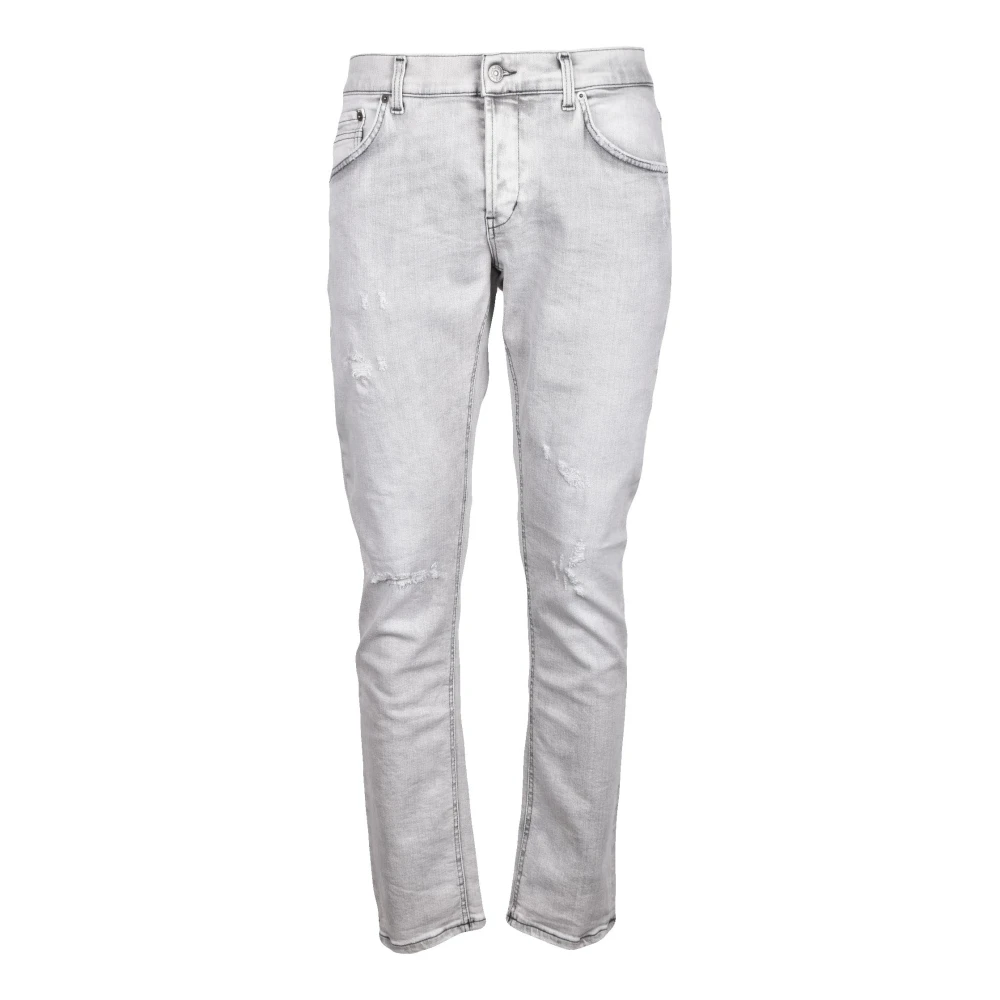 Dondup Katoen Elastaan Jeans White Heren