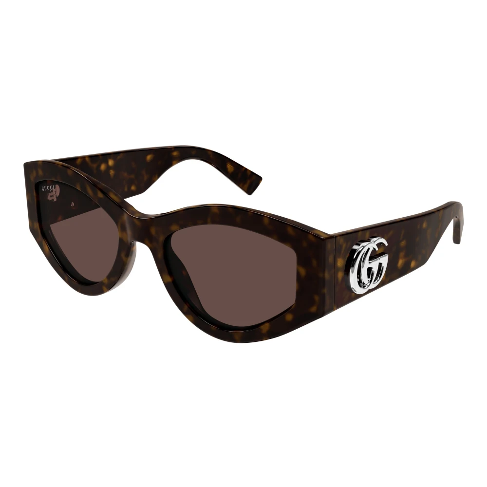 Gucci Women's Brown Sunglasses, 53 Mm, Oval Frame Sunglasses