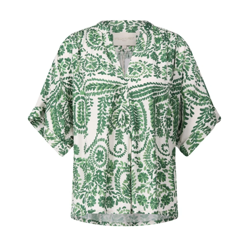 Stella Forest Bloemen Oversized Blouse Green Dames