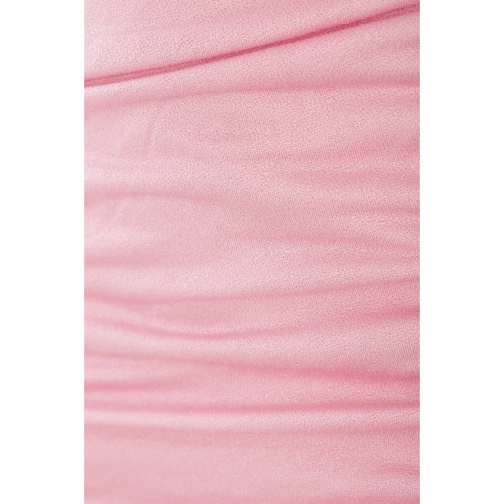 Blumarine Roze One-Shoulder Jersey Jurk Pink Dames