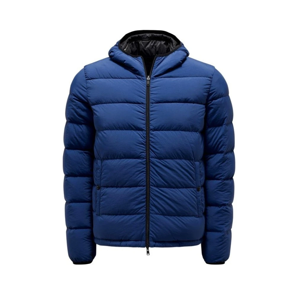 Herno Reversibele Ripstop Jagersjas Blue Heren