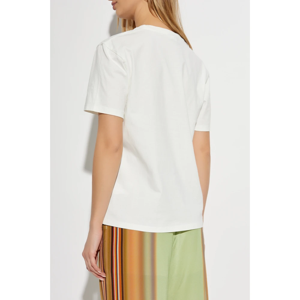 PS By Paul Smith T-shirt met bedrukt logo White Dames
