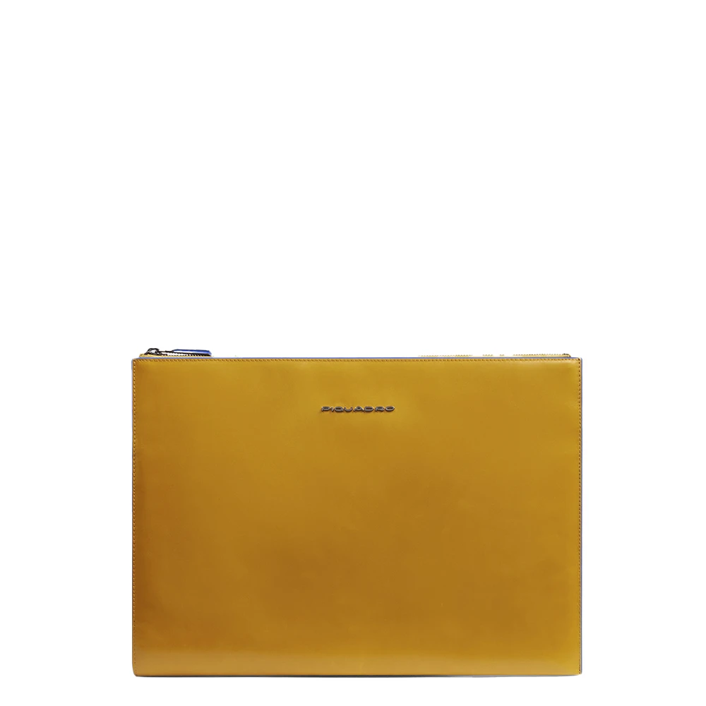 Piquadro Unisex Gul Läder Ipad Pro 12.9 Clutch