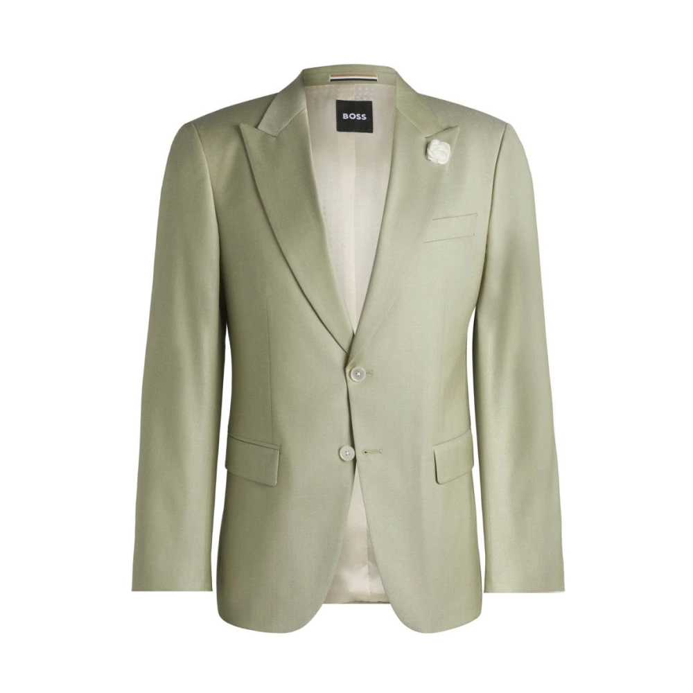 Hugo - Jackets > Blazers - Green - Hugo - Modalova