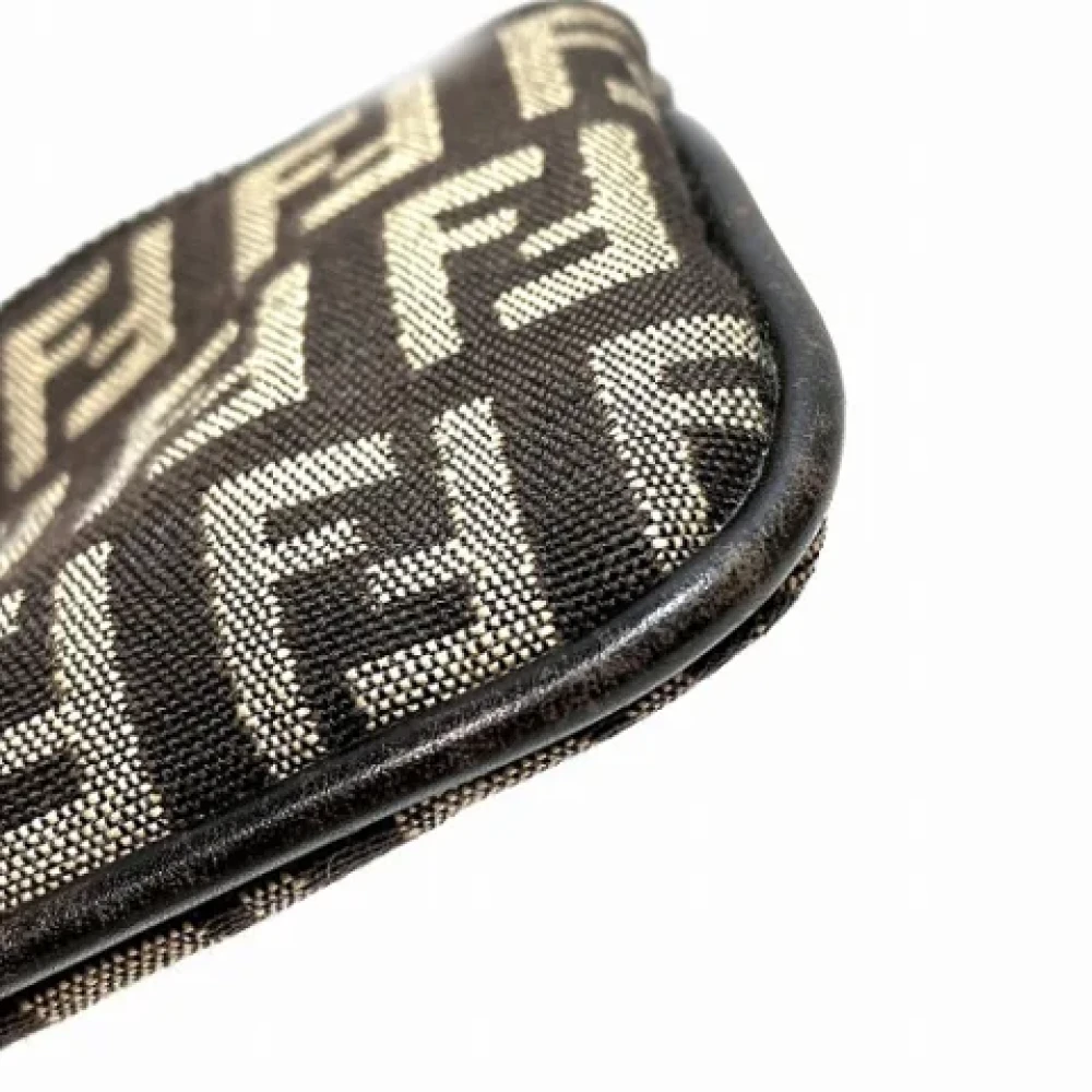Fendi Vintage Pre-owned Canvas wallets Brown Dames