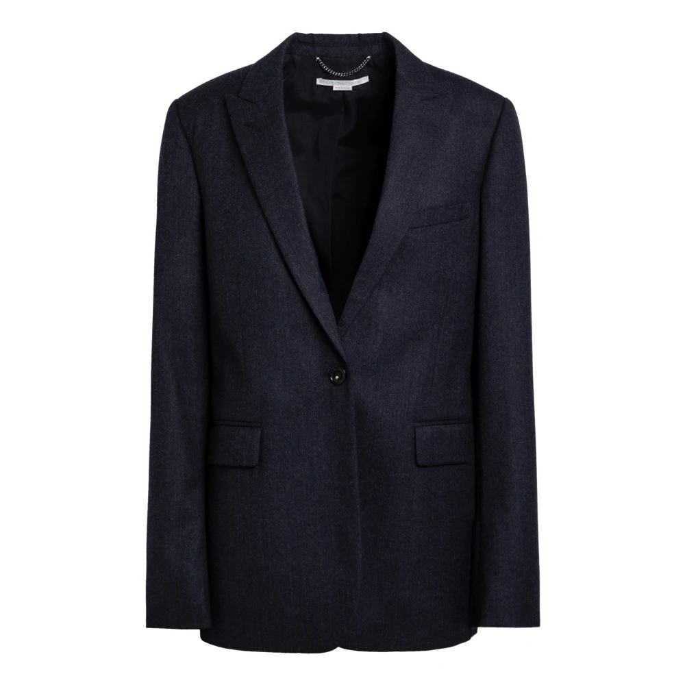 Stella Mccartney Single-Breasted Jas Blue Dames