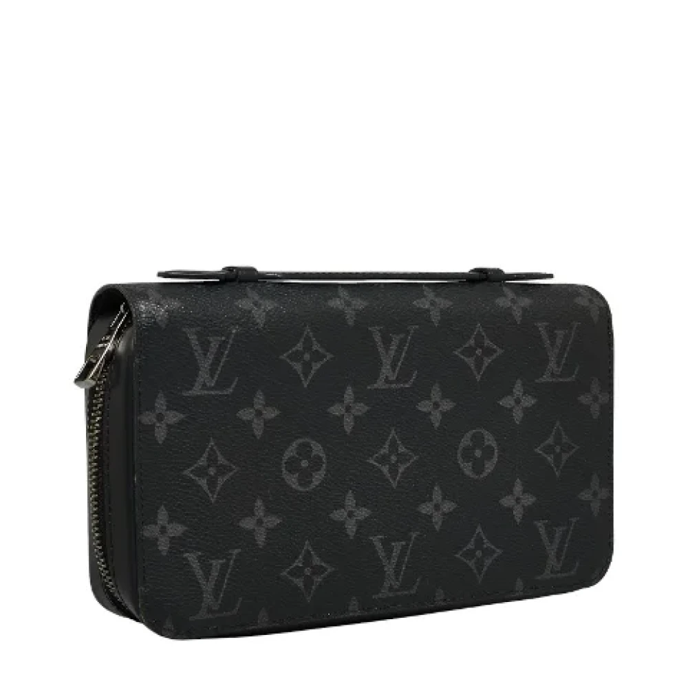 Louis Vuitton Vintage Pre-owned Canvas wallets Black Heren