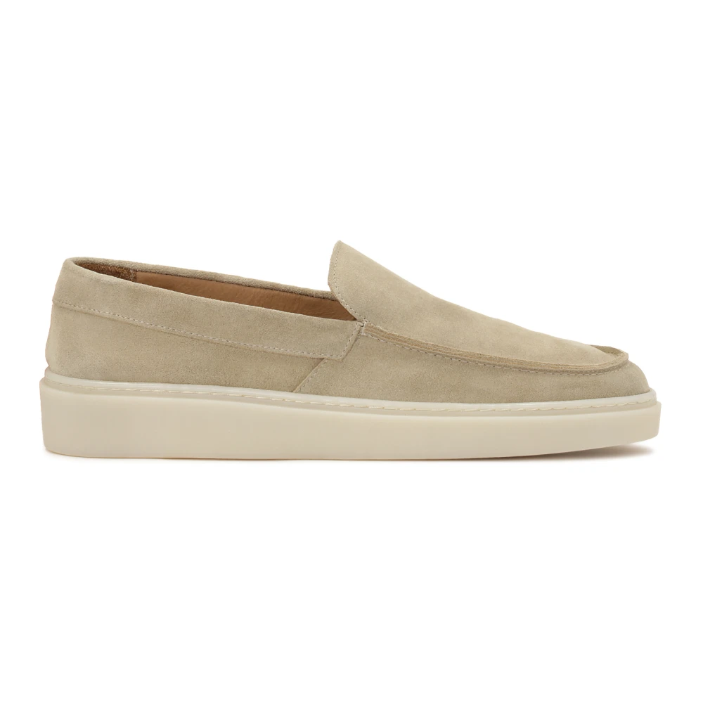 Kazar Beige suède instap sneakers voor heren Beige Heren