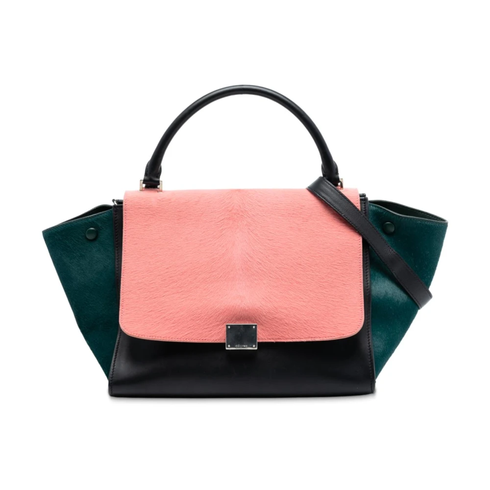 Celine Vintage Women's Pre-Owned Structured Leather Handbag