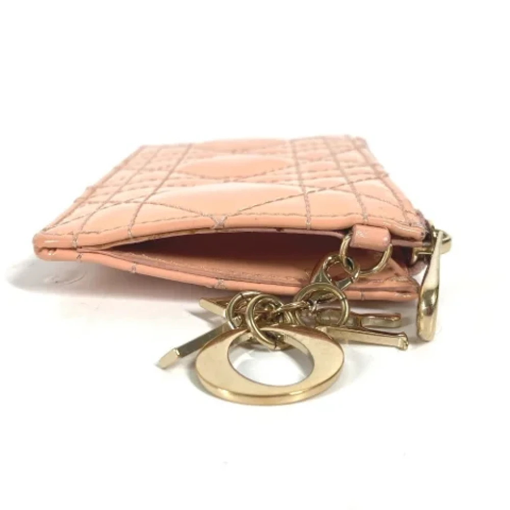Dior Vintage Pre-owned Leather wallets Pink Dames