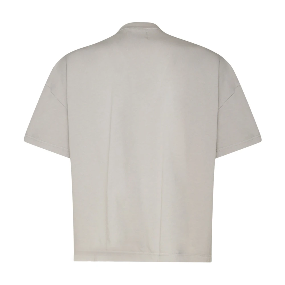 Bonsai Grijze Katoenen T-shirt met Logo Gray Heren