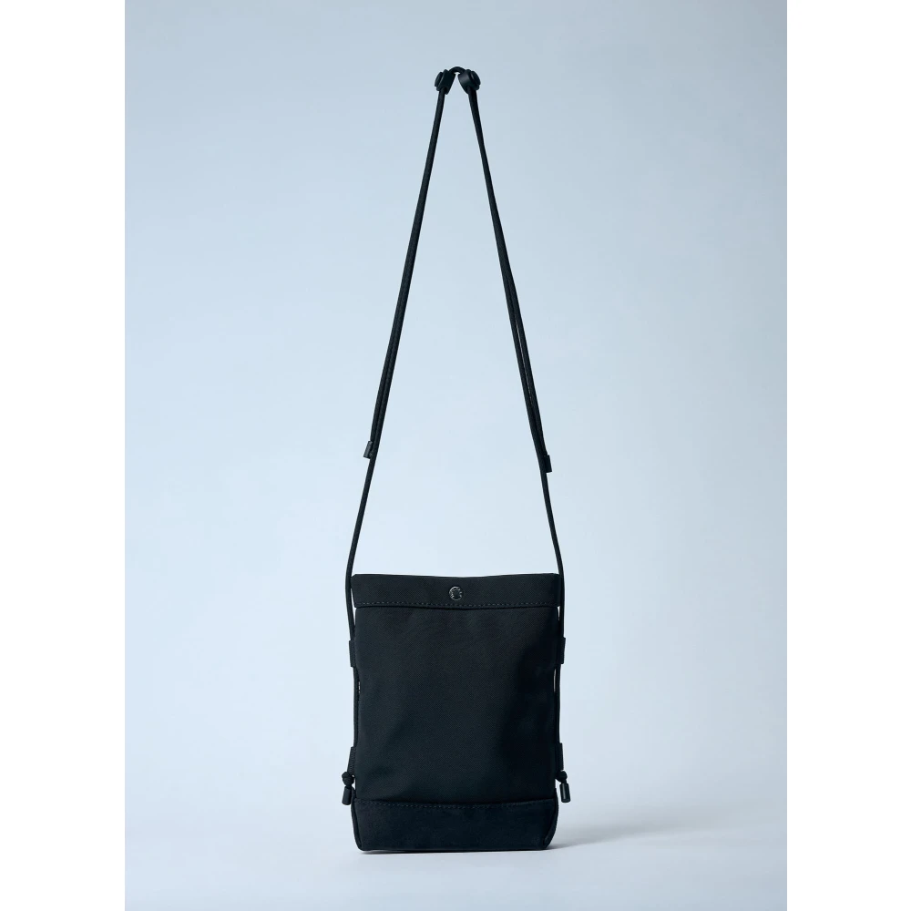 Moncler Logo Patch Crossbody Telefoon Pouch Black Heren