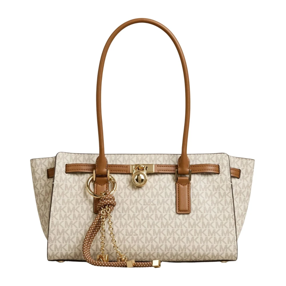 Michael Kors Women's Beige Hamilton Moderne Small Satchel - Shoulder Bags - One Size - Bags