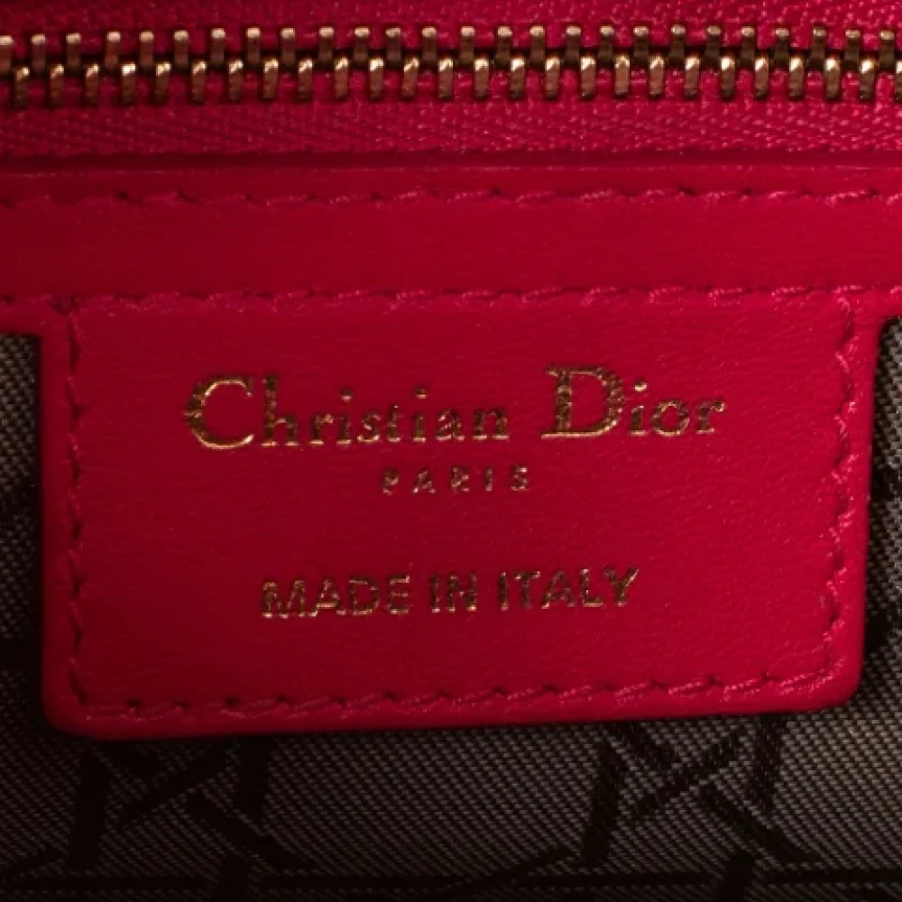 Dior Vintage Pre-owned Leather dior-bags Pink Dames