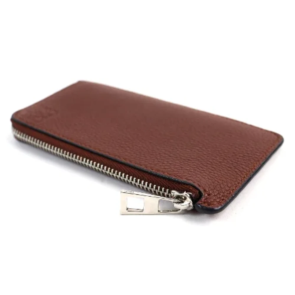 Loewe Pre-owned Leather wallets Brown Dames