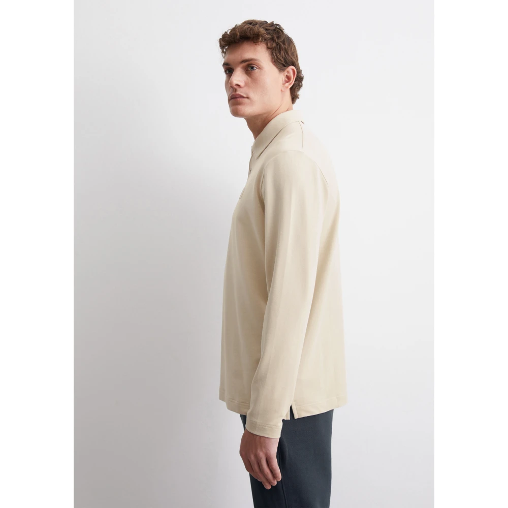 Marc O'Polo Lange mouw regular Beige Heren