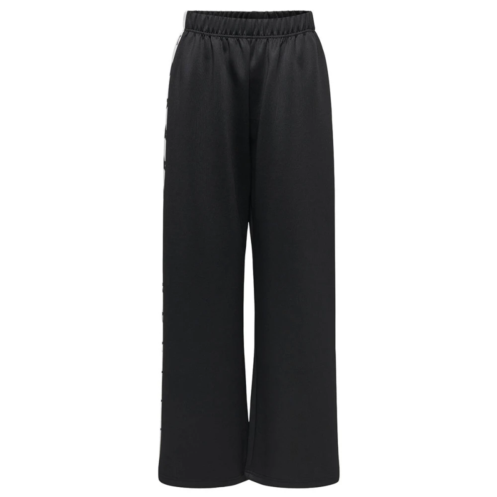 Only Wijde Broek Sweatpants Black Dames