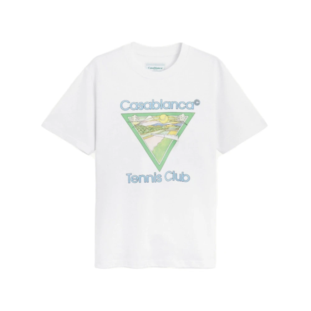Casablanca Tennis Club Icon Witte T-Shirt White Heren