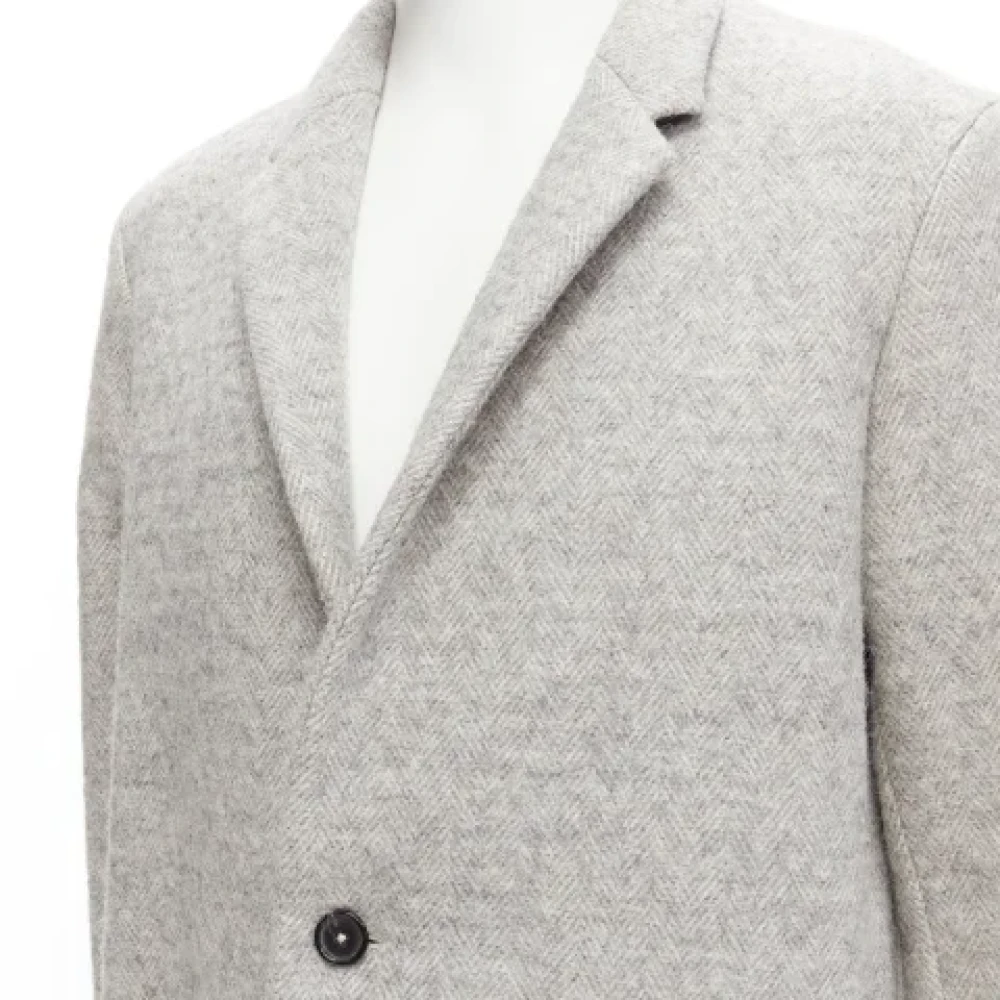 Jil Sander Pre-owned Wool outerwear Gray Dames